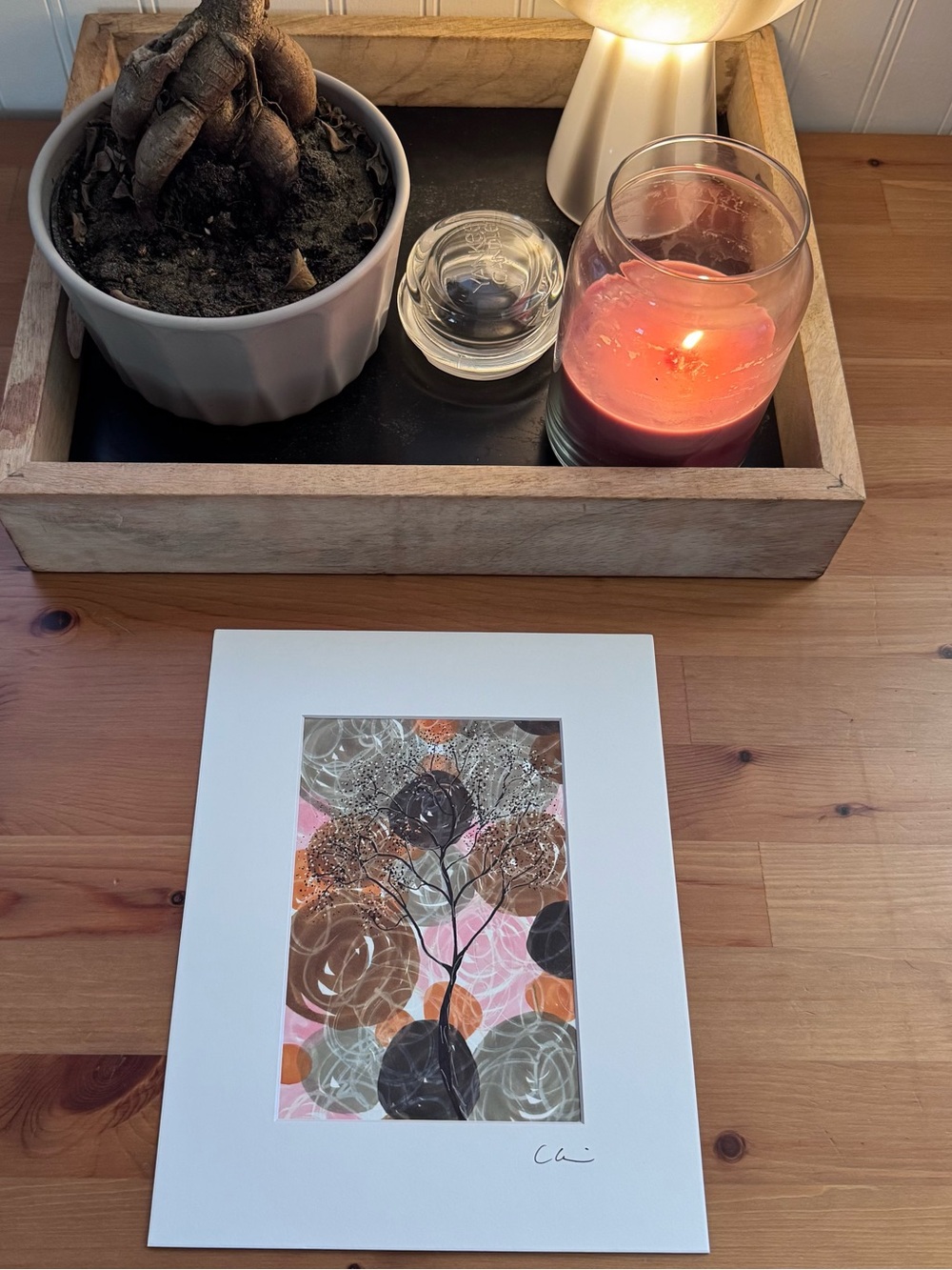 New Original Signed Artwork Ink, Chalk and Marker on Paper